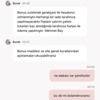 Kazancım Engellendi, Bakiyem Ve Anaparam Geri Verilmedi