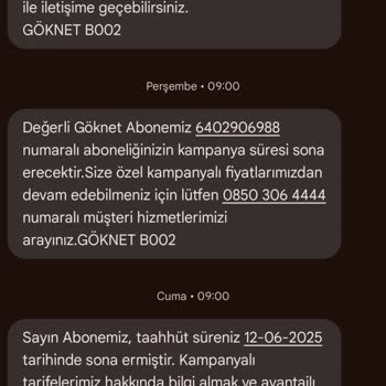 Sözleşme Bitiminde Bilgilendirme Yapılmadan Yüksek Fatura Ve İptal Sorunu