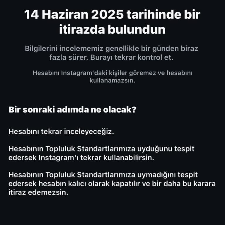 Instagram Hesabım Sebepsiz Yere Kapatıldı
