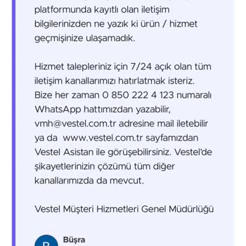 Vestel Fırın Alt Pişirmiyor, Sorun Çözülmedi Ve Değişim Talebim Karşılanmadı