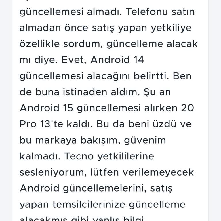 Güncelleme Sözünün Tutulmaması Ve Mağduriyet