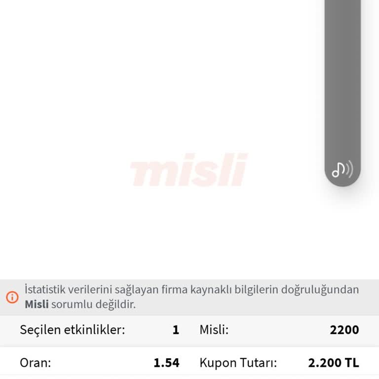 Misli Maç Skoru Yanlış Gösterildi, Destek Sağlanmadı