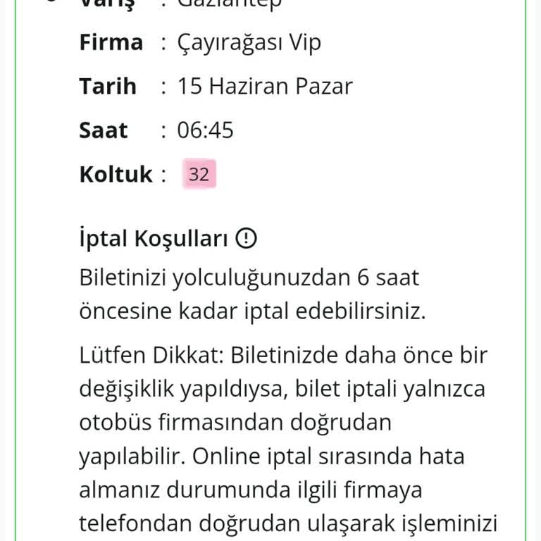 Çayırağası Firmasının Geç Gelen Otobüsü Ve İade Sorunu Yolcuyu Mağdur Etti
