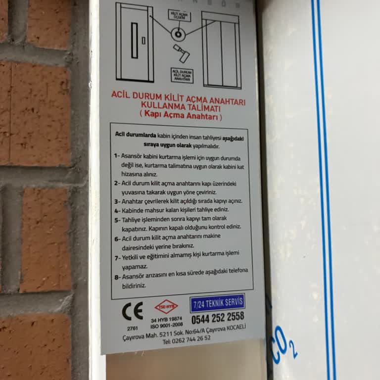 Firmak Asansör Kırmızı Etiketli Asansör Ve Tamamlanmayan Eksikler