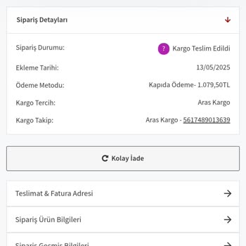 Yanlış Ürün Gönderimi Ve İade Sorunu Mağduriyeti