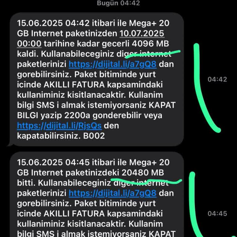Kullanılmayan İnternetin Aniden Bitmesi Ve Haksız Paket Tüketimi
