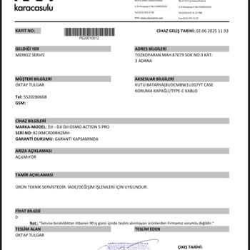 Kamera Arızası Sonrası İade Tutarı Ve Mağduriyet