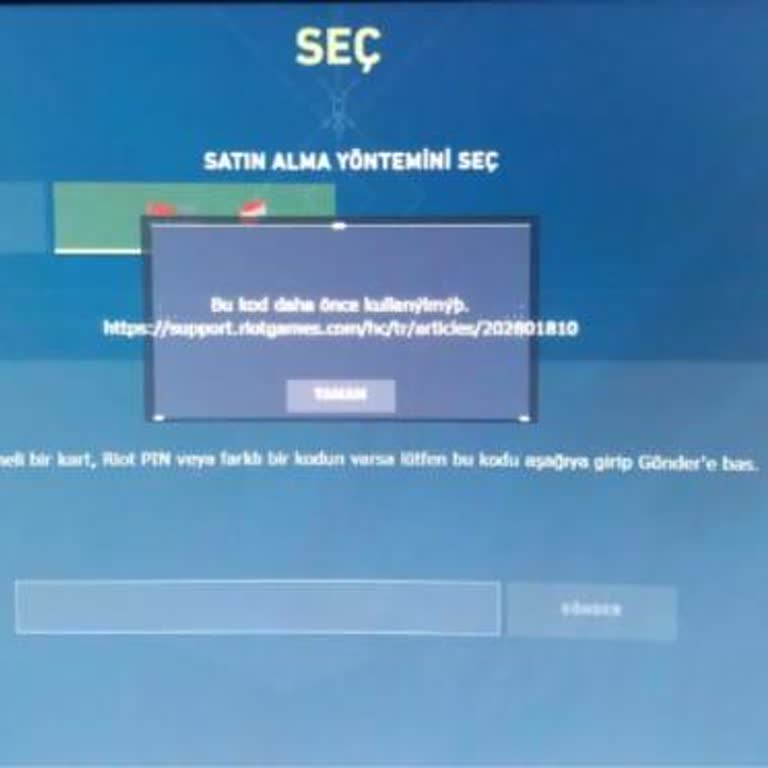 Gamelobi Satın Aldığım Kod Kullanılmış Çıktı ve Engellendim