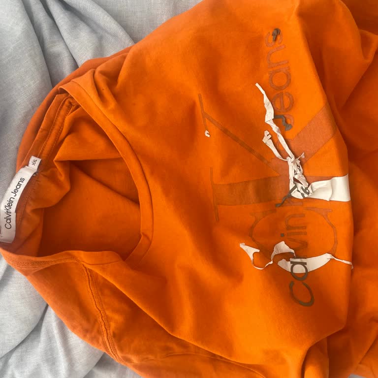 Calvin Klein Tişört Yıkama Sonrası Yazıların Çıkması