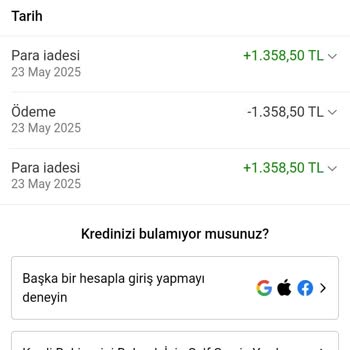 İptal Edilen Siparişim İçin Para İadesi Yapılmıyor