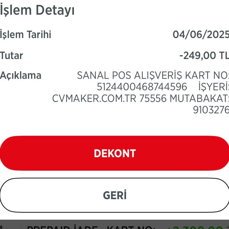Onayım Olmadan Kartımdan Para Çekildi, İade Ve Destek Talep Ediyorum