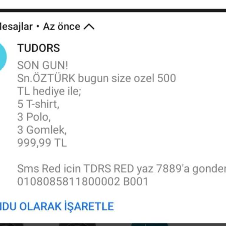 Tudors'un Kampanya Fiyatlarında Tüketiciyi Yanıltan Mesajlar