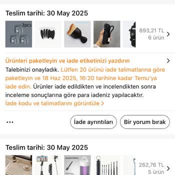 Toplu Kargo İadem Kayıp, Para İadem Yapılmadı!