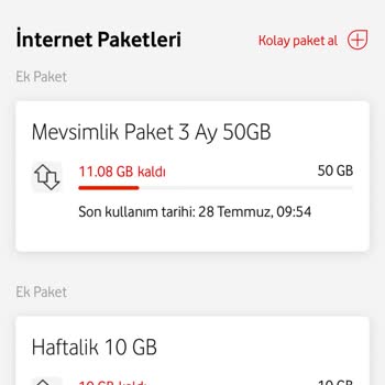 Ek Paket Kullanılamıyor, İnternet Hakkım Boşa Gitti