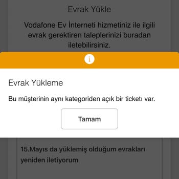 Vodafone Evrak Sorunu Nedeniyle İnternet Kısıtlaması Ve Tekrarlayan Bildirimler