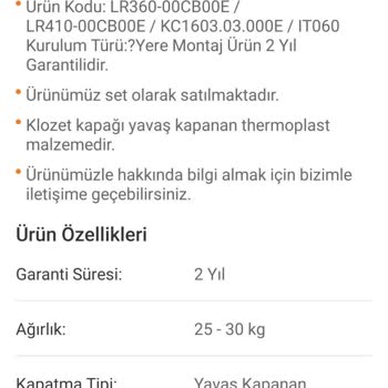 Trendyol Eksik Gönderilen Lara Klozet Takımı İçin Çözüm Bekliyorum