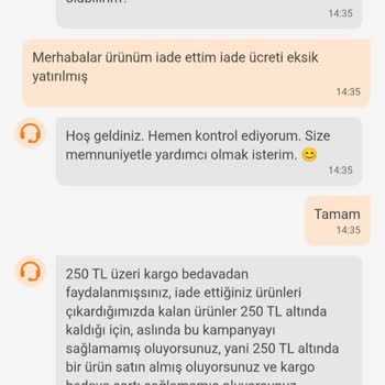 İade Sonrası Eksik Ücret Ve Kargo Bedeli Kesintisi Mağduriyeti