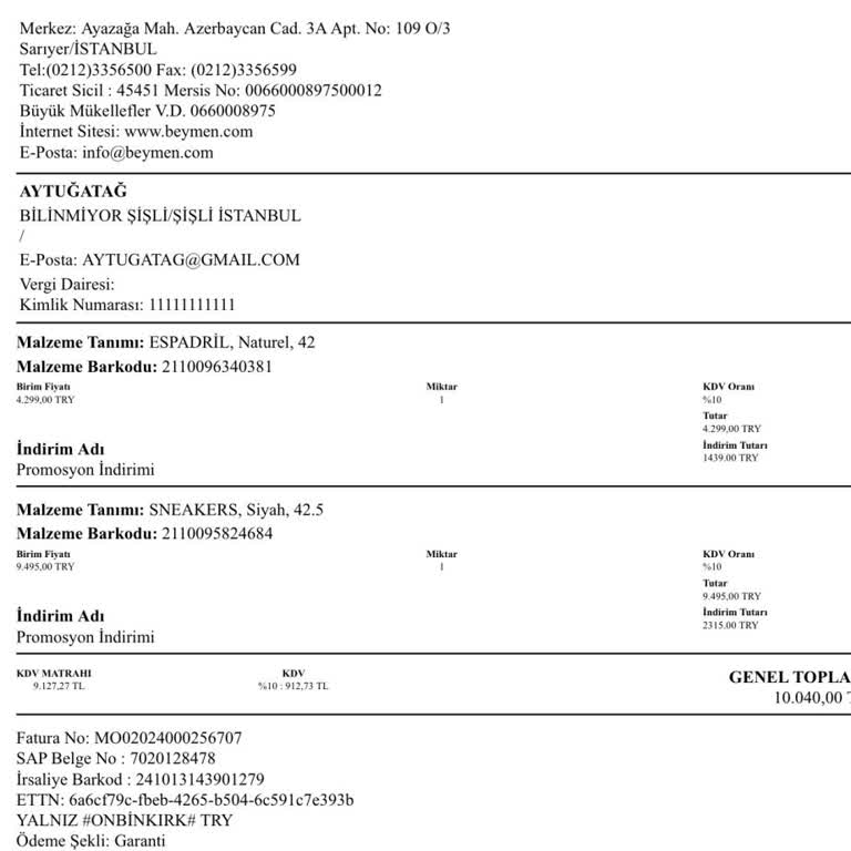 Beymen'den Alınan Ayakkabının Numara Değişiminde Çözüm Sunulmuyor