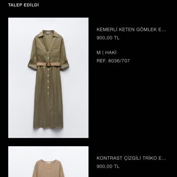 Zara'dan İade Edilmeyen 3600 TL Ücret İçin Acil Çözüm Bekliyorum