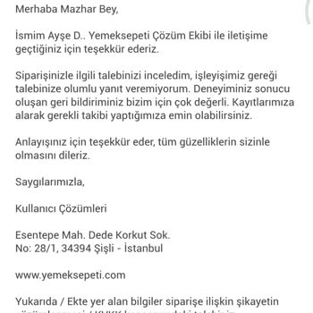 Eksik Teslimat Ve Ücret İadesi Yapılmaması Mağduriyet Yarattı