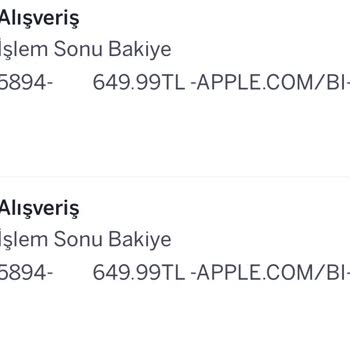 Haberim Olmadan Hesabımdan Apple.com Ödemesi Kesildi