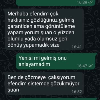 Gözlük Garanti Sürecinde Yanlış Bilgilendirme Ve Uzayan Bekleyiş
