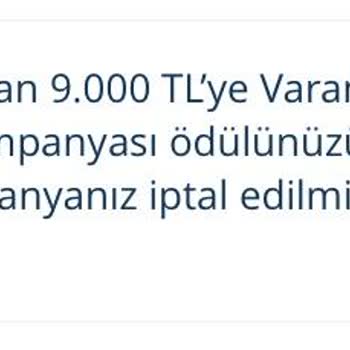 Promosyon Şartlarını Yerine Getirmeme Rağmen Haksız Promosyon İptali