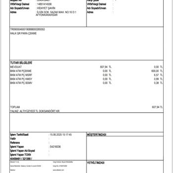 ATM'den Para Çekme İşlemi Hatalı Sonuçlandı, Param Eksildi