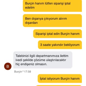 Migros Hemen Siparişim Geç Teslim Edildi İade Ödemem Yapılmıyor