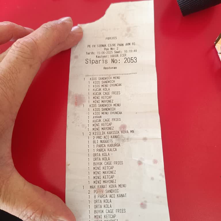 Popeyes Cizre AVM'de Eksik Ve Yanlış Sipariş, İlgisiz Personel