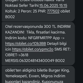 Seyahat Süresi Bilgilendirmesi Yanıltıcı, Mağduriyet Yaşadım