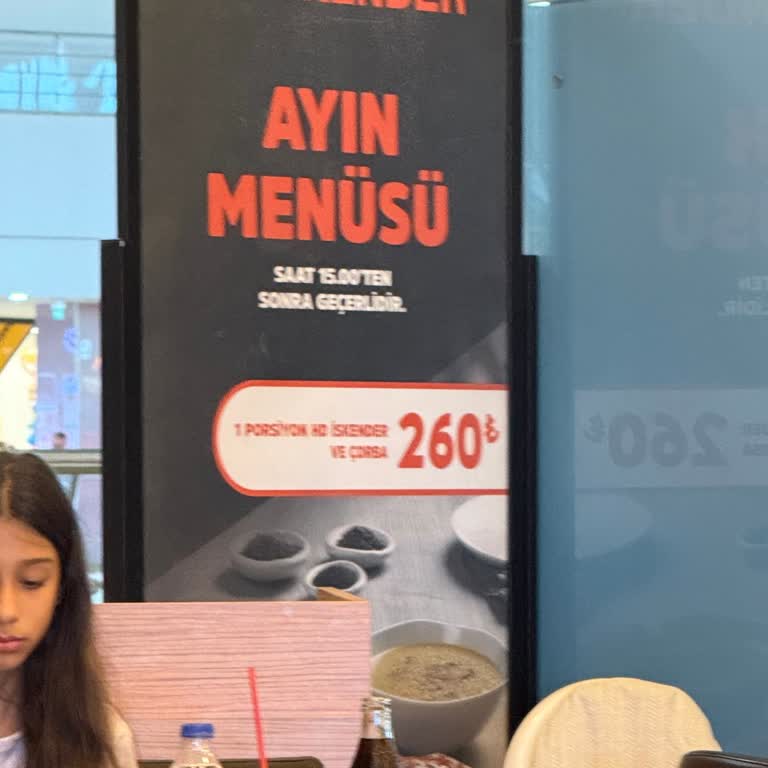 Menü Fiyat Panosunda Hafta Sonu Bilgisi Eksikliği