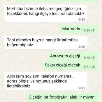 Sipariş Verilen Çiçek Teslim Edilmedi, İletişim Sağlanamadı