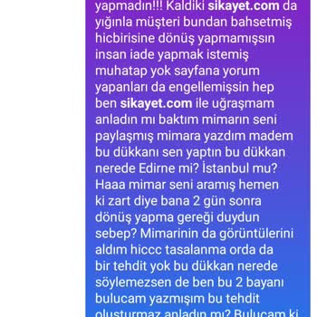 Garagesteel Siparişimde İletişimsizlik Ve Tehditlerle Karşılaştım