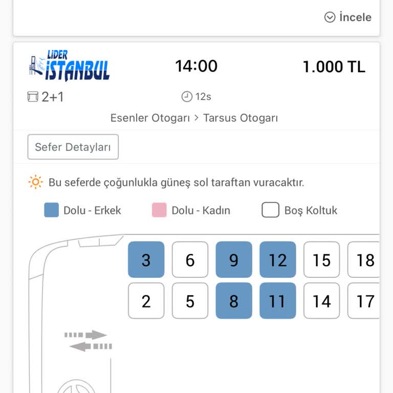 Obilet Seyahat Süresi Bilgilendirmesi Yanıltıcı Oldu