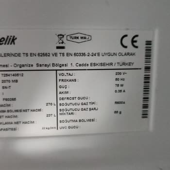 Arçelik MB 2070 Derin Dondurucu İkinci Kez Gaz Kaçağı Sorunu