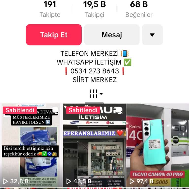 TikTok'ta Aktif Olan Hesap Hakkında Acil Önlem Talebi