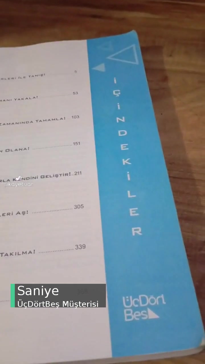 ÜçDörtBeş Sıfır Risk Paragraf Kitabını Aldığımdan Beri Sayfaların Kopma Yapması videonun kapak resmi