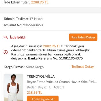 İade Edilen Ürünün Ücreti 3 Aydır Geri Ödenmedi