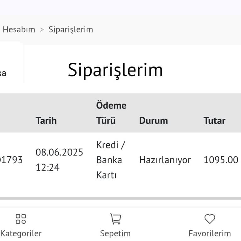 Sipariş Gecikmesi Ve İletişim Sorunu Nedeniyle Mağduriyet
