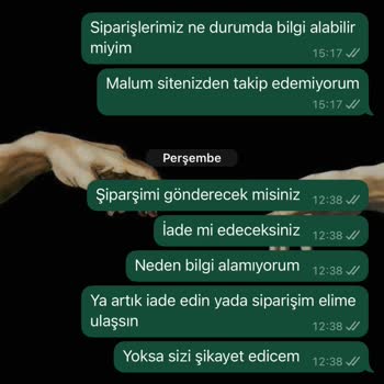 Siparişim Gelmedi Paramı İade Etmiyorlar Mesajlarıma Da Cevap Yok