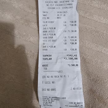 Talep Edilmeden Getirilen Ürünler İçin Ücret Alınması Ve Yanlış Adisyon