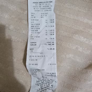 Talep Edilmeden Getirilen Ürünler İçin Ücret Alınması Ve Yanlış Adisyon