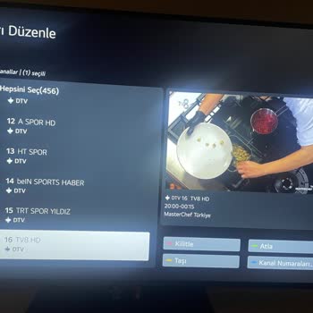 LG 55UR91006 Model Televizyonda Yavaş Menü Ve Kanal Silme Sorunu