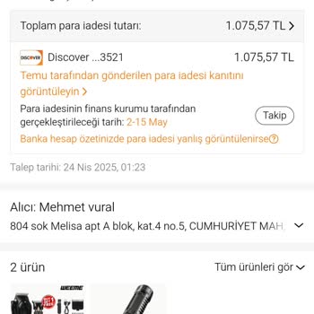 Temu'dan 4 Aydır Beklenen Para İadesi Mağduriyeti