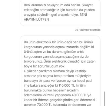 İade Edilen Parfümlerin Ambalajı Açılmış Ve Hasarlı Olarak Geri Gönderilmesi