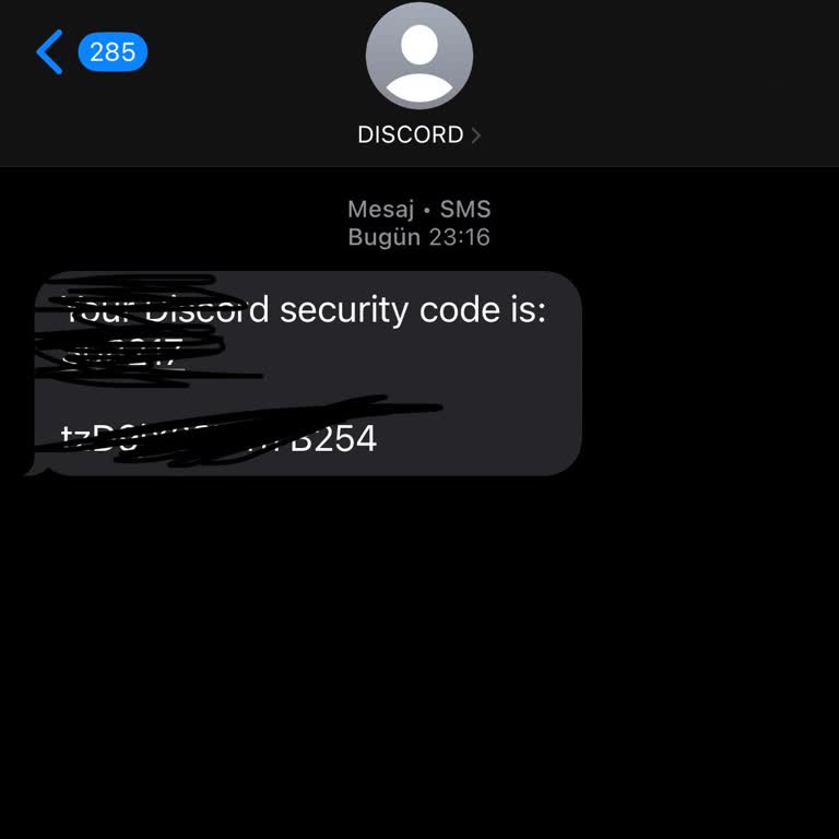Bilgim Dışında Gelen Discord Doğrulama Kodundan Şikayetçiyim