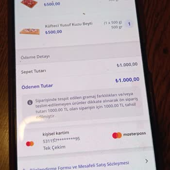 Siparişim Teslim Edilmedi, Param Alındı