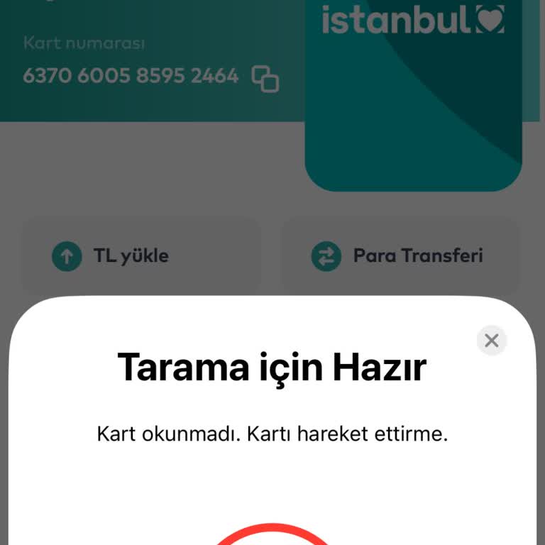 İstanbulkart NFC Hatası: Abonman Yükleme Sorunu