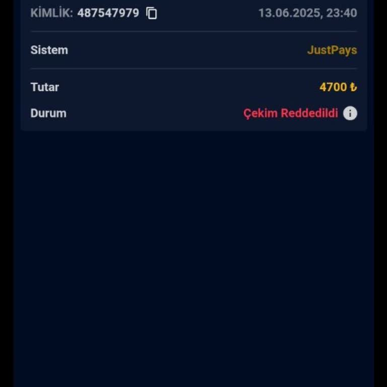 Ödeme Yapılmadan Hesabım Engellendi